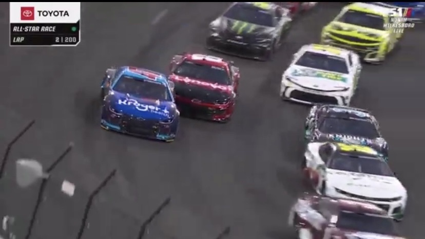 Video: Busch Wipes Out Stenhouse on Lap 2; Stenhouse Parks in Busch’s Pit Stall