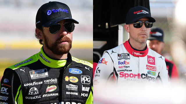 Denny Hamlin points to the reason behind Ryan Blaney winning at Pocono