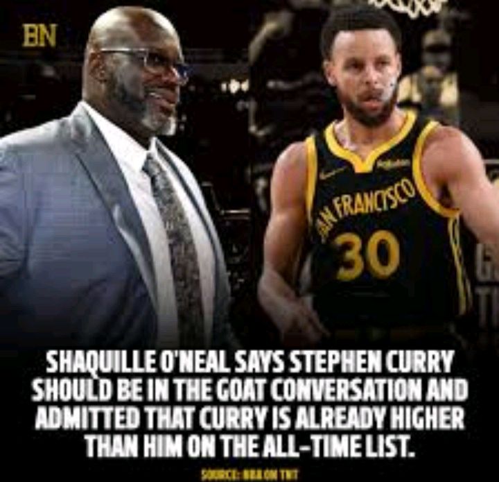 “SHAQUILLE O’NEAL TIPS OFF THE ULTIMATE SHOWDOWN : CURRY DESERVES A SEAT AT THE GOAT TABLE!”