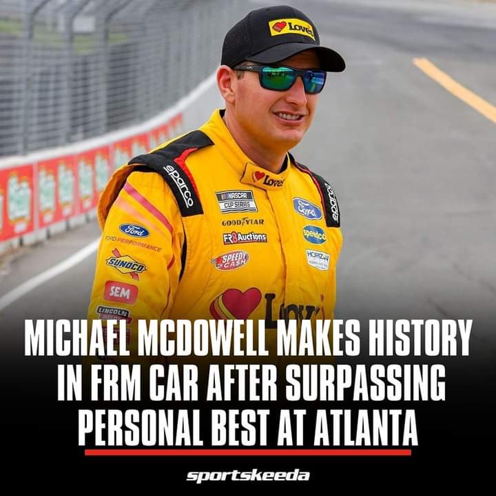 Michael McDowell achieves a new personal record at Atlanta, making history with the FRM car.