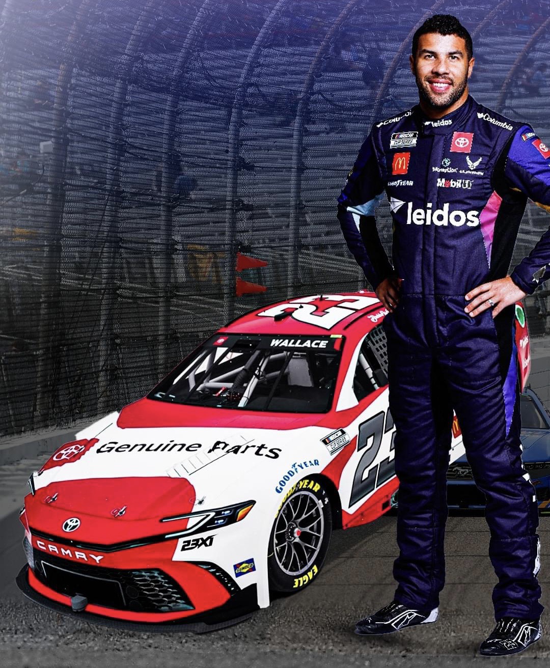 Bubba Wallace Unveils New Paint Scheme for Bristol Following Contract Extension with 23XI Racing