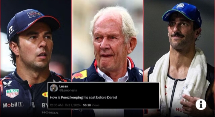 “Fans React as Red Bull Boss Reveals Marko Wanted Ricciardo Out After Barcelona Giving 2 Strong Reasons: How Is Sergio Perez Still Holding His Spot?”