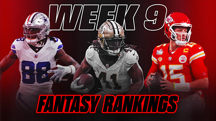 Week 9 Fantasy Football Rankings for Quarterback Position in PPR Leagues