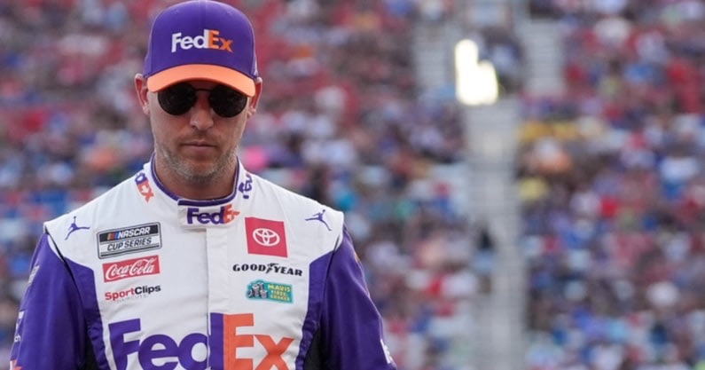 Denny Hamlin finally responds to Kevin Harvick’s criticism, points out hypocrisy