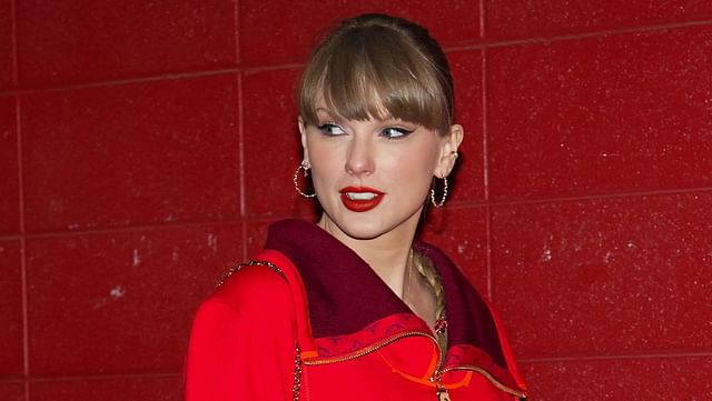 Taylor Swift Stuns in $4,900 Louis Vuitton Sweater at Travis Kelce’s Game